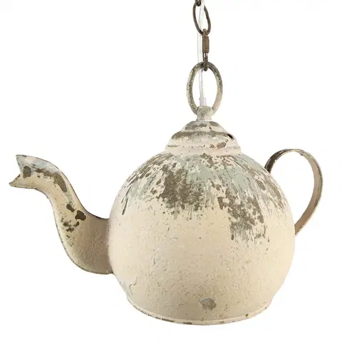 Svítidla Vintage závěsné světlo v designu čajové konvice Teapot - 37*20*26 cm Clayre & Eef 6LMP783