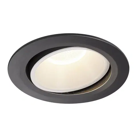 LED podhledová svítidla SLV BIG WHITE NUMINOS MOVE DL XL vnitřní LED zápustné stropní svítidlo černá/bílá 4000 K 20° otočné a výkyvné 1003746