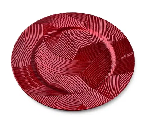 Talíře Mondex Dekorativní podtalíř Blanche Colours III 33 cm červený