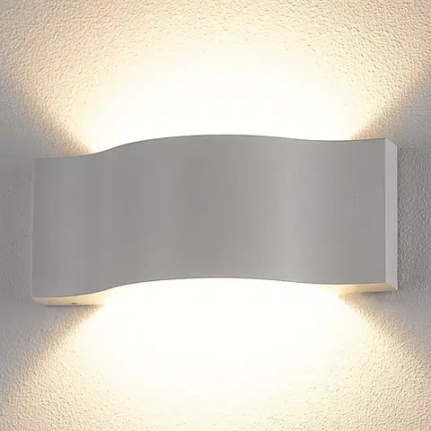 Venkovní nástěnná svítidla Lucande Venkovní nástěnné svítidlo LED Jace, bílé