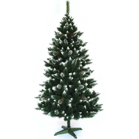 Vánoční stromky Vánoční stromek s imitací sněhu na větvičkách o výšce 220 cm
