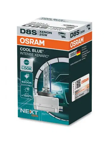 Autožárovky OSRAM D8S 42V 25W PK32D-1 XENARC COOL BLUE INTENSE NextGen. 6200K +150% 1ks 66548CBN