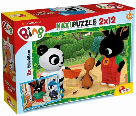 Hračky puzzle LISCIANIGIOCH - Bing A Jeho Přátelé, Puzzle 2X12