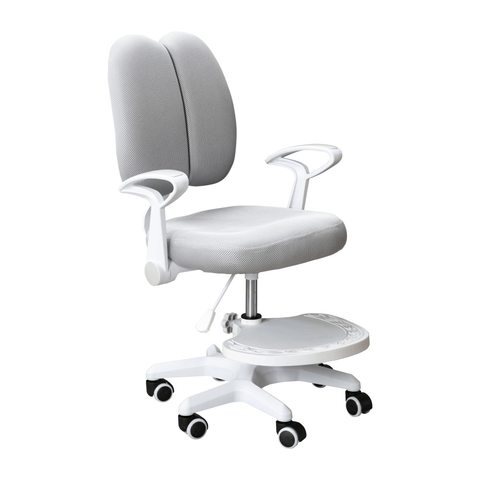 Kancelářské židle Rostoucí židle ISANA s podnoží a šlemi, šedá/bílá