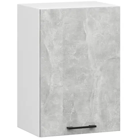 Kuchyňské dolní skříňky Ak furniture Kuchyňská závěsná skříňka Olivie W 50 cm bílá/beton