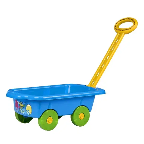 Hračky na zahradu BAYO - Dětský vozík Vlečka 45 cm modrý