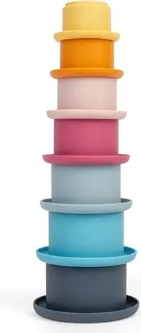 Hračky pro nejmenší Bigjigs Toys Stohovací poháry ARCTIS vícebarevné