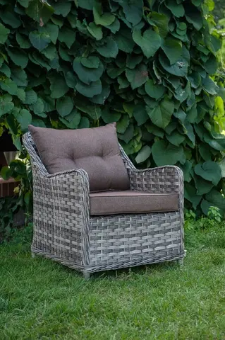 Zahradní židle a křesla Bello Giardino Zahradní křeslo Divino šedé