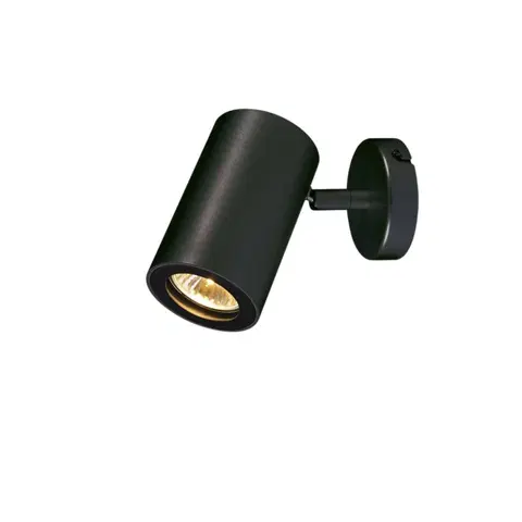 Moderní bodová svítidla SLV BIG WHITE ENOLA_B, nástěnné a stropní svítidlo, bodové svítidlo, jedna žárovka, QPAR51, černé, max. 50 W 152010