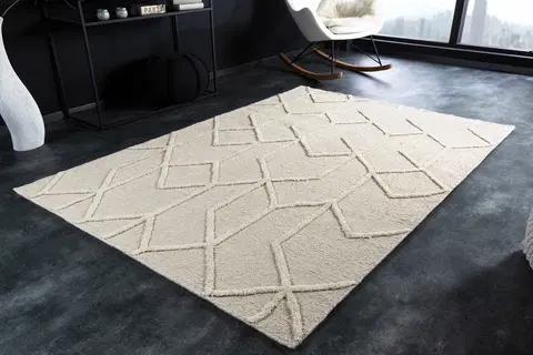 Koberce LuxD Designový koberec Pablo 230 x 160 cm slonovinový