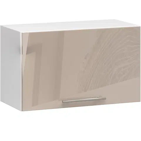 Kuchyňské dolní skříňky Ak furniture Závěsná kuchyňská skříňka Olivie W 60 cm bílá/cappuccino