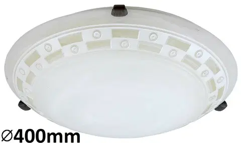 Klasická stropní svítidla Rabalux stropní svítidlo Tom E27 2x MAX 60W vzorovaný alabastr 3484