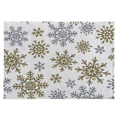 Prostírání Dakls Prostírání Snowflakes bílá, 33 x 48 cm