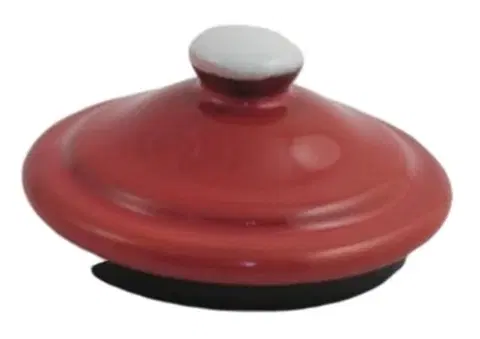 Cukřenky Červené víčko k mlékovce s puntíky Red dot - 7cm Münder Email 16030R