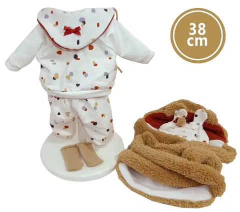 Hračky panenky LLORENS - M38-945 obleček pro panenku miminko velikosti 38 cm