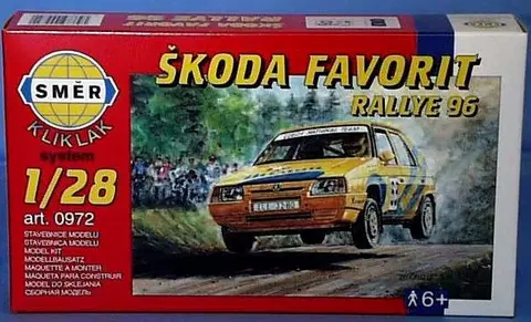Hračky SMĚR - MODELY - Škoda Favorit Rallye 96 1:28