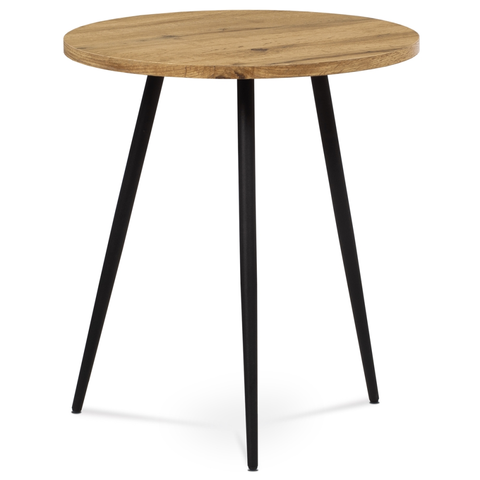 Konferenční stolky Přístavný stolek MATATA, divoký dub/černý lak 